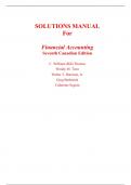 Solutions Manual for Financial Accounting 7th Canadian Edition by Harrison, Tietz, Berberich, Seguin, Seguin, Har (All Chapters, 100% Original Verified, A+ Grade)