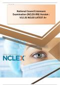 National Council Licensure Examination (NCLEX-RN) Version :V12.35 NCLEX LATEST A+