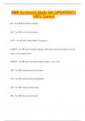 EMR Acronyms Study Set |UPDATED!!!| 100% Correct