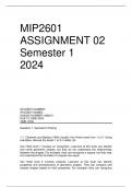 MIP2601 ASSIGNMENT 2 SEMESTER 1 2024