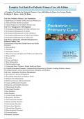 Test Bank for Pediatric Primary Care, 6th Edition by Dawn Lee Garzon Maaks, Catherine E. Burns , Ardys M. Dunn, Margaret  Chapter 1-44 