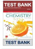 Test Bank for General, Organic, & Biological Chemistry 4th Edition by Janice Smith ISBN:9781260085181|| Complete Guide A+