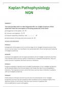 Kaplan Pathophysiology NGN review questions with detailed answers (graded A+)