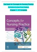 TEST BANK For Concepts for Nursing Practice, 3rd Edition by Jean Foret Giddens, Chapter 1 - 57, Complete