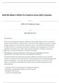 NUR 603 Week 5 APEA Pre Predictor Exam 2024 Complete