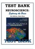 Test Bank for Neuroscience Exploring the Brain 4th Edition by Mark F. Bear, Barry W. Connors, Michael A. Paradiso |Complete Answer Key for Each Chapter|