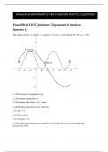 Grade 12 Trigonometric functions practice questions with answers