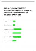 HESI A2 V2 EXAM WITH CORRECT QUESTIONS WITH CORRECTRY ANALYZED ANSWERS (ACTUAL EXAM) ALREADY GRADED A+ LATEST 2024       