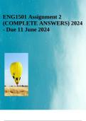 ENG1501 Assignment 2 (COMPLETE ANSWERS) 2024 - Due 11 June 2024