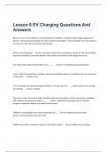 Lesson 6 EV Charging Questions And Answers