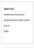 (UMGC) HMGT 435 Healthcare Economics Comprehensive Exam Guide Q & A 2024.