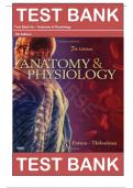 Test Bank For Anatomy Physiology 7th Edition  By Patton Thibodeau|| Complete Guide A+