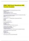 KINE 1000 Exam Questions with Correct Answers.docx