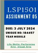 LSP1501 ASSIGNMENT 5 --DETAILED SOLUTIONS--DUE DATE: 3 JULY 2024