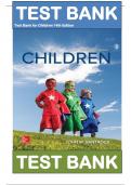 Test Bank for Children 14th Edition by John W. Santrock ISBN: 9781260073935|| Complete Guide A+