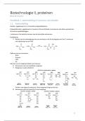 Samenvatting -  Biotechnologie II