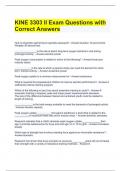 KINE 3303 II Exam Questions with Correct Answers.docx