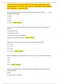 ACSM-EP PRACTICE EXAM (FROM STUDY BOOK) QUESTIONS AND ANSWERS LATEST UPDATE 2023/2024 ALL ANSWERS 100% CORRECT BEST GRADED A+ FOR SUCCESS.