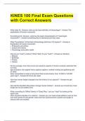 KINES 100 Final Exam Questions with Correct Answers.docx