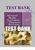 Test Bank For Advanced Health Assessment and Diagnostic Reasoning, 4th Edition by Jacqueline Rhoads, All Chapters 1 - 18, Verified Newest Version