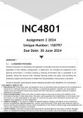 INC4801 Assignment 2 (ANSWERS) 2024 - DISTINCTION GUARANTEED
