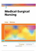 TEST BANK -- MEDICAL-SURGICAL NURSING 7TH EDITION BY ADRIANNE DILL LINTON . CHAPTER 1 - 32. ALL CHAPTERS INCLUDED.