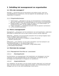 Management samenvatting