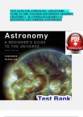 TEST BANK FOR ASTRONOMY A BEGINNERS	 GUIDE TO THE UNIVERSE 8TH EDITION CHAISSON CHAPTERS 1 - 18, COMPLETE(GRADED A+) QUESTIONS AND VERIFIED ANSWERS2024