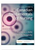 TEST BANK -- POTTER AND PERRY'S CANADIAN FUNDAMENTALS OF NURSING HARDCOVER – 7TH EDITION BY BARBARA J. ASTLE. CHAPTER 1 - 48. ALL CHAPTERS INCLUDED.