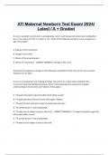 ATI Maternal Newborn Test Exam/ 2024/  Latest / A + Graded 