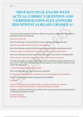 NRNP 6675 FINAL EXAMS WITH  ACTUAL CORRECT QUESTION AND  VERIFIED RATIONALES ANSWERS  2024 NEWEST ALREADY GRADED A+