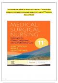 TEST BANK FOR MEDICAL-SURGICAL NURSING: CONCEPTS FOR CLINICAL JUDGEMENT AND COLLABORATIVE CARE 11TH EDITION IGNATAVICIUS 2024