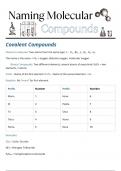 Naming Molecular (Covalent) Compounds