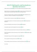 REX PN Med/Surg Pre And Post-Op Review Questions And Answers