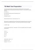 TSI Math Test Preperation Exam questions and verified correct answers 2024