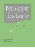 Pesticide Applicator License Exam Prep Questions 