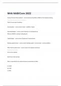 NHA NAB/Core questions and correct revised answers 2024