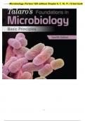 Microbiology (Tortora 12th edition) Chapter 6, 7, 10, 11, 12 test bank
