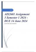 AIS2601 Assignment 3 Semester 1 2024 - DUE 14 June 2024