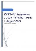 RCE2601 Assignment 2 2024 (767038) - DUE 7 August 2024