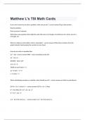 Matthew L's TSI Math Cards exam questions and 100% correct  answers