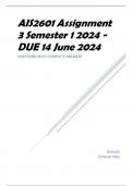 AIS2601 Assignment 3 Semester 1 2024 - DUE 14 June 2024