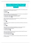 NSCA-CSCS Exam Prep Exercise Science Practice Questions with Answers