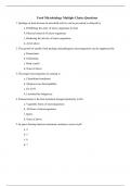 Food Microbiology exam/quiz preparation