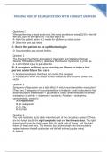 NURSING MISC 3P EXAM QUESTIONS WITH CORRECT ANSWERS