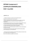 RFP2601 Assignment 2 (COMPLETE ANSWERS) 2024 - DUE 1 July 2024