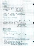 Chemistry Unit 7 Solutions Notes