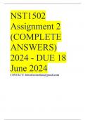 NST1502 Assignment 2 (COMPLETE ANSWERS) 2024 - DUE 18 June 2024