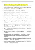 Refrigeration System Study Guide 3 – Qs And As