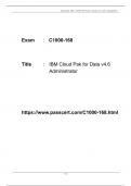 IBM Cloud Pak C1000-168 Dumps